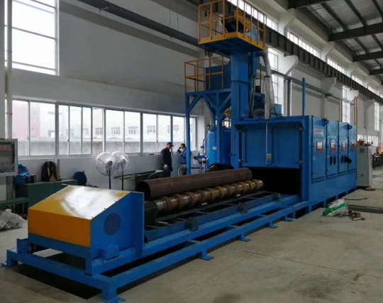 龙潭喷砂机在管道除锈中的现场施工应用
